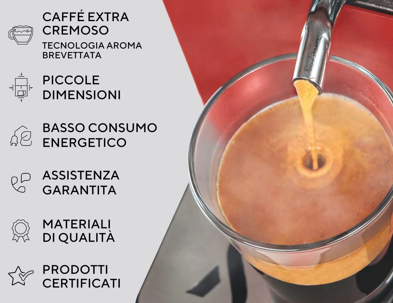aroma Plus Basic Machine à café dosettes 44 mm Taupe