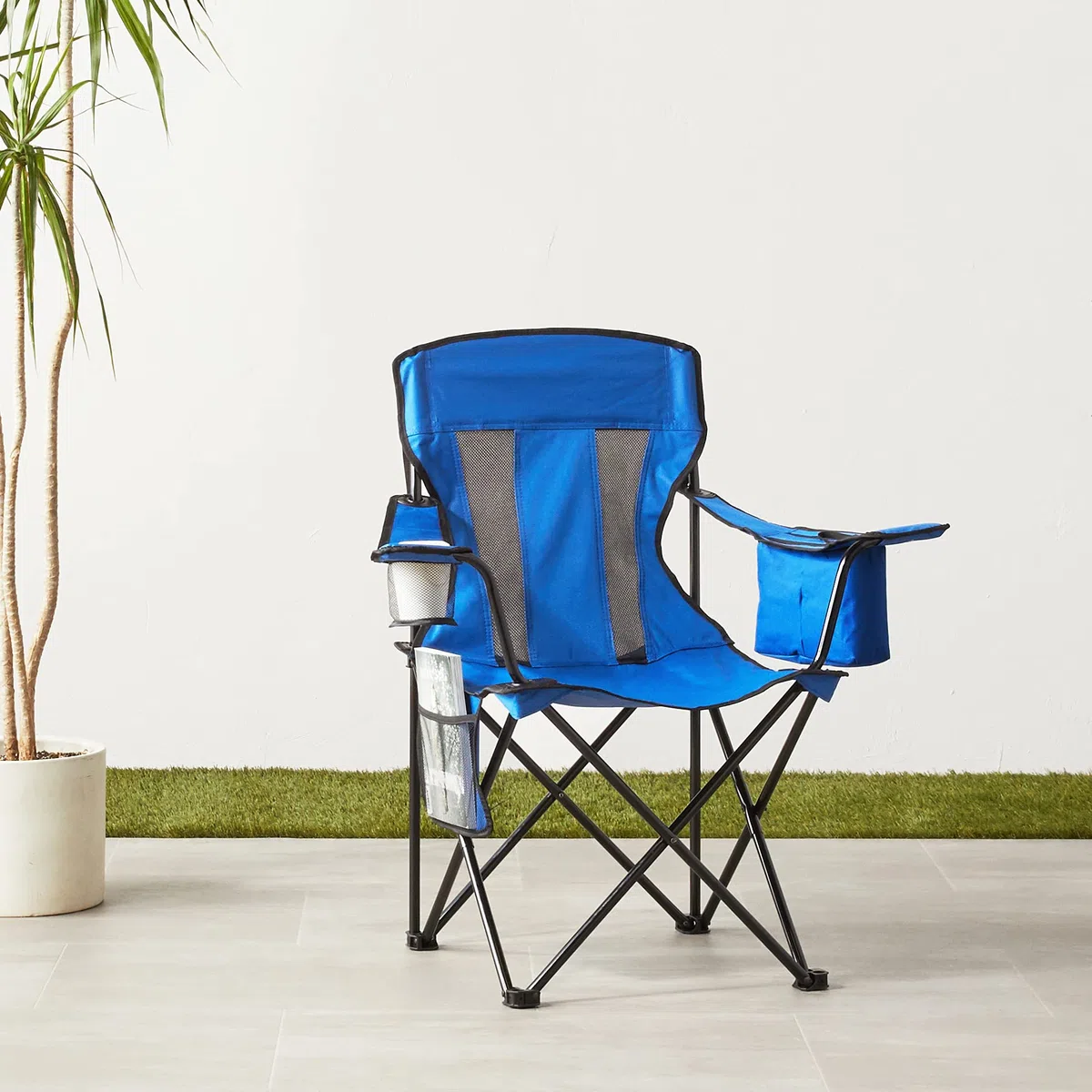 Amazon Basics Chaise de camping avec poche isotherme