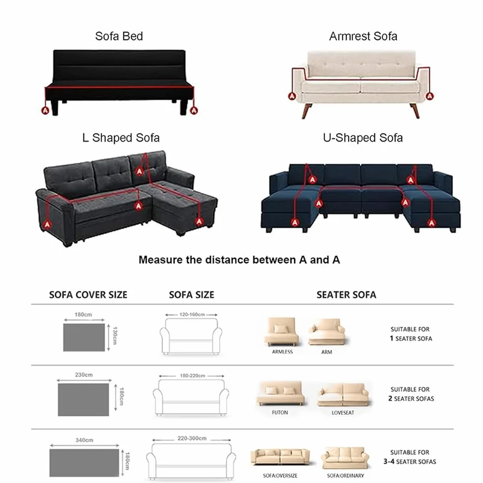 Housse de Canapé Chenille Anti-Poussière Protège Canapé Anti Griffe Chat Lavable Brun 180x340cm