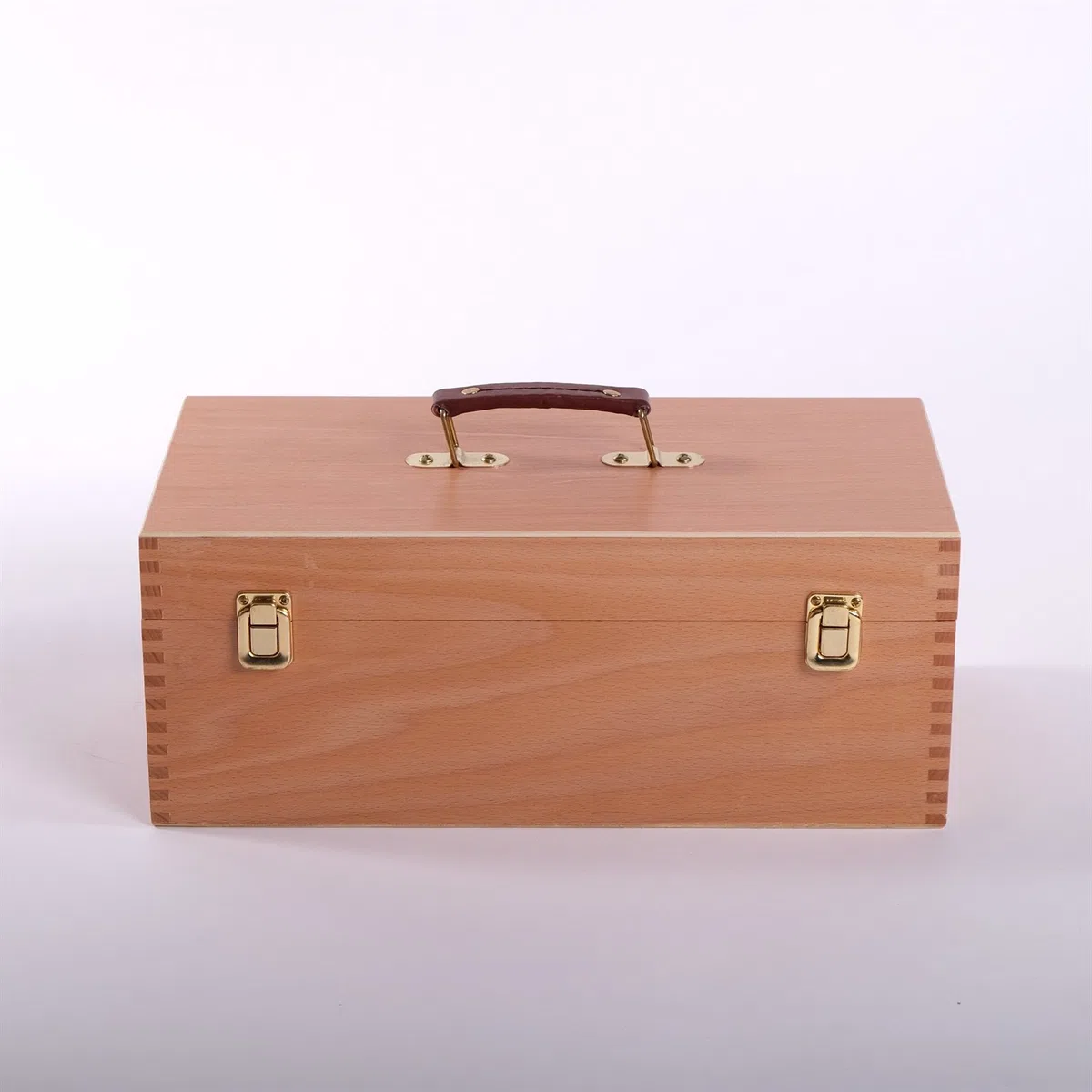 Art-Star Boîte à ustensiles | 40 cm, Bois de hêtre | boîte à pinceaux, boîte à Peinture, Coffret dartiste en Bois, de Rangement, boîte de tri, à Couture, à Outils