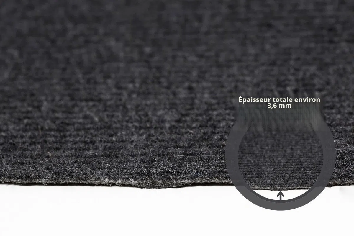 andiamo 290337 Lot de 15 Tapis d'escalier Autocollants et faciles d'entretien Anthracite