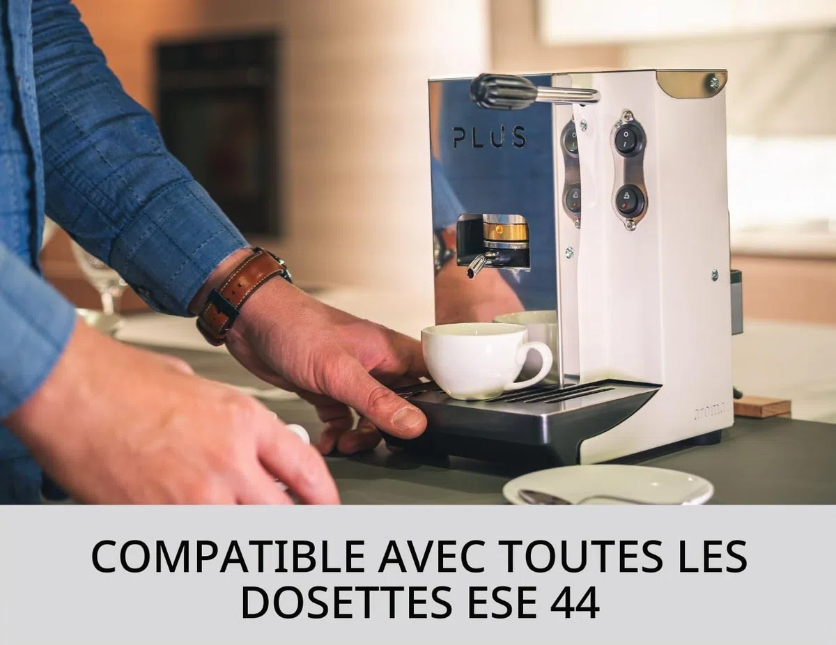 aroma Plus Basic Machine à café dosettes 44 mm Taupe