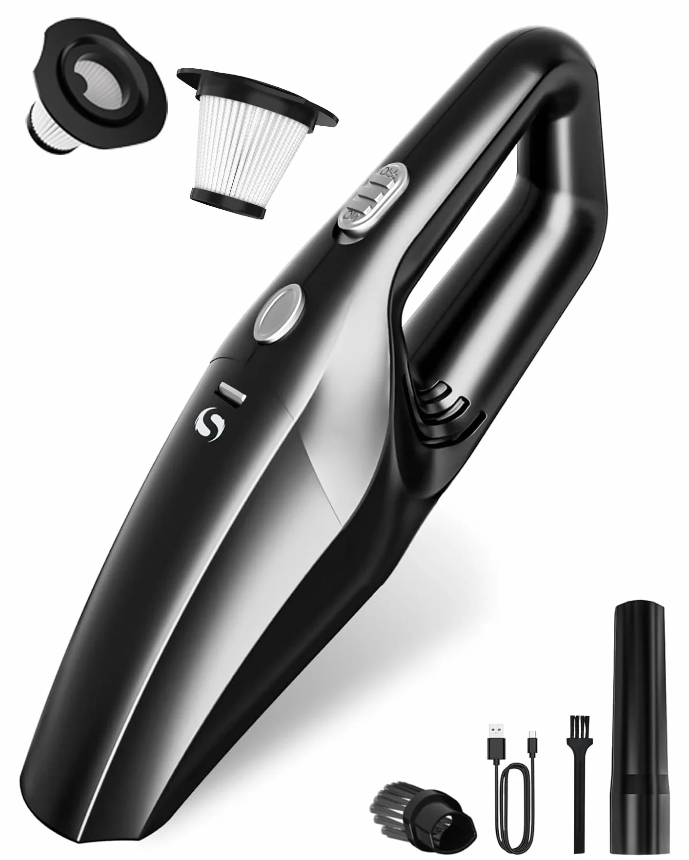 Aspirateur Voiture Puissant, Aspirateur à Main, Mini Aspirateur De Table avec Batterie Rechargeable, Aspirateurs sans Fil pour Homme Femme, pour Voiture, Poils d'animaux, Maison