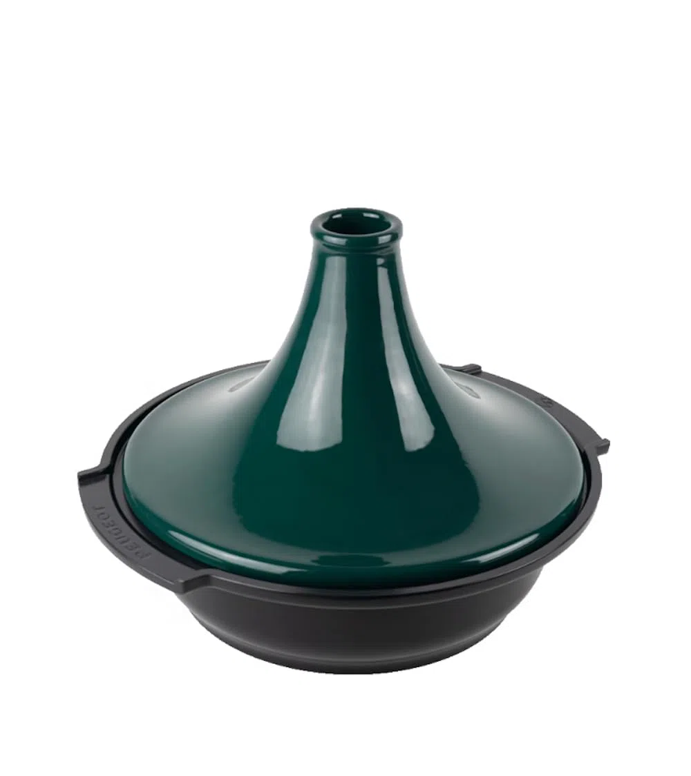 PEUGEOT - Plat Tajine Atlas 30 cm - Tous Feux - Pour 6 à 8 Personnes - En Aluminium Recyclé & Céramique - Anti-Adhésif Sans PFAS - Garanti 10 Ans - Fabrication Française - Coloris Vert Forêt