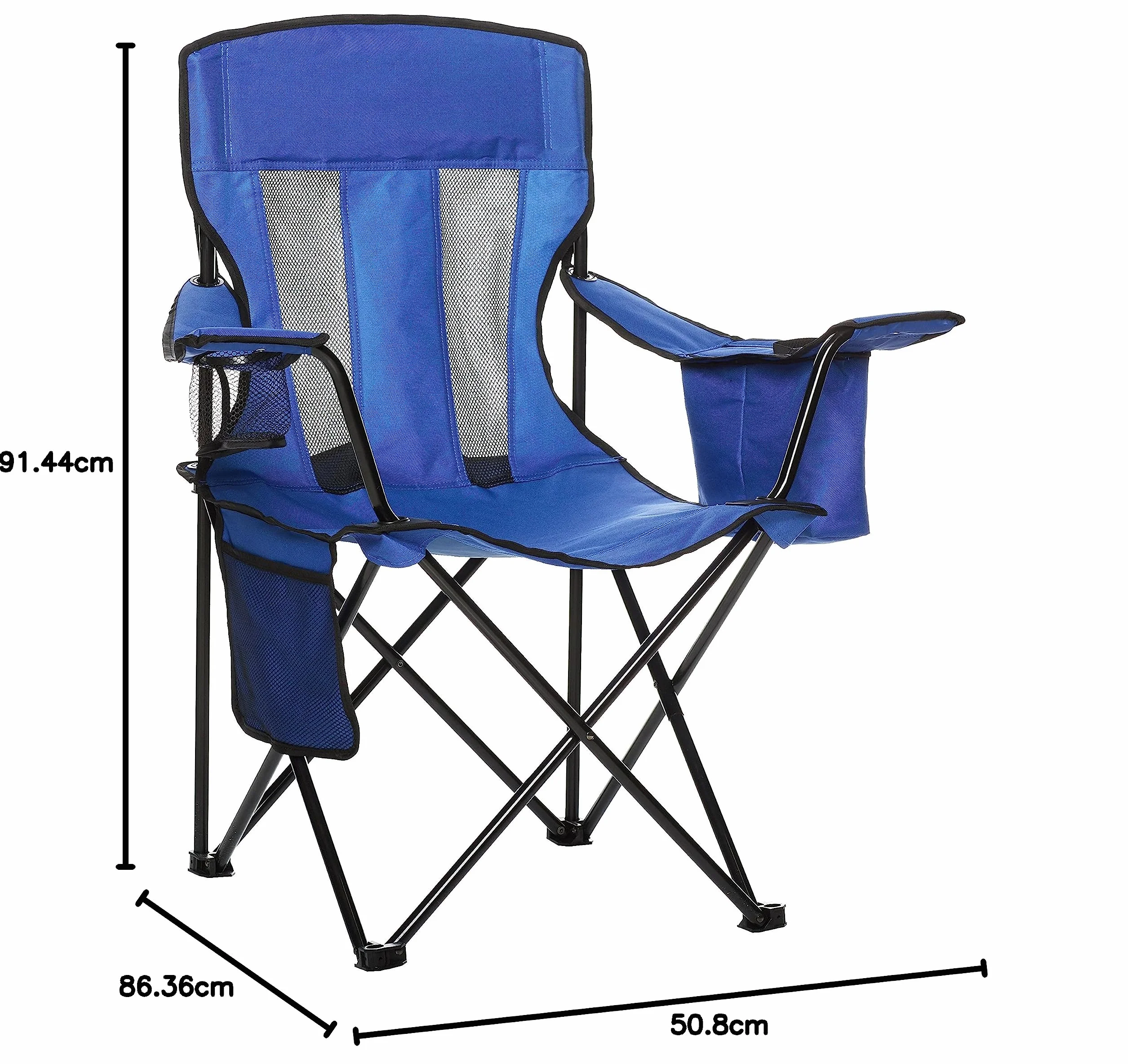Amazon Basics Chaise de camping avec poche isotherme