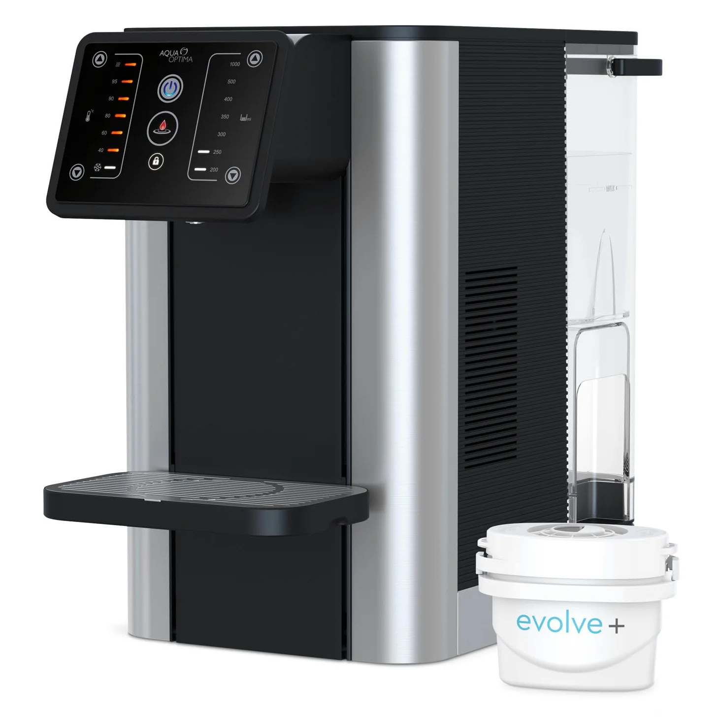 Aqua Optima Aurora, Distributeur d'eau Chaude et Froide Instantanée, Capacité de 3,8 L, Alternative Écologique aux Bouilloires, avec Filtre à Eau pour Réduire les Impuretés de l'eau AUR001