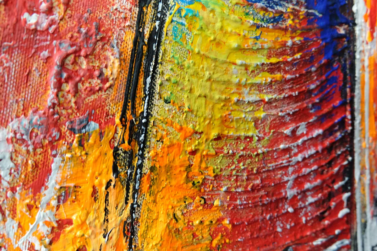 Monica Mirafiori I 140x70 cm I Tableau Peint à la Main I Modèles Tableau I Peintre Moderne I Tableaux Peintures I Toile sur Cadre en Bois