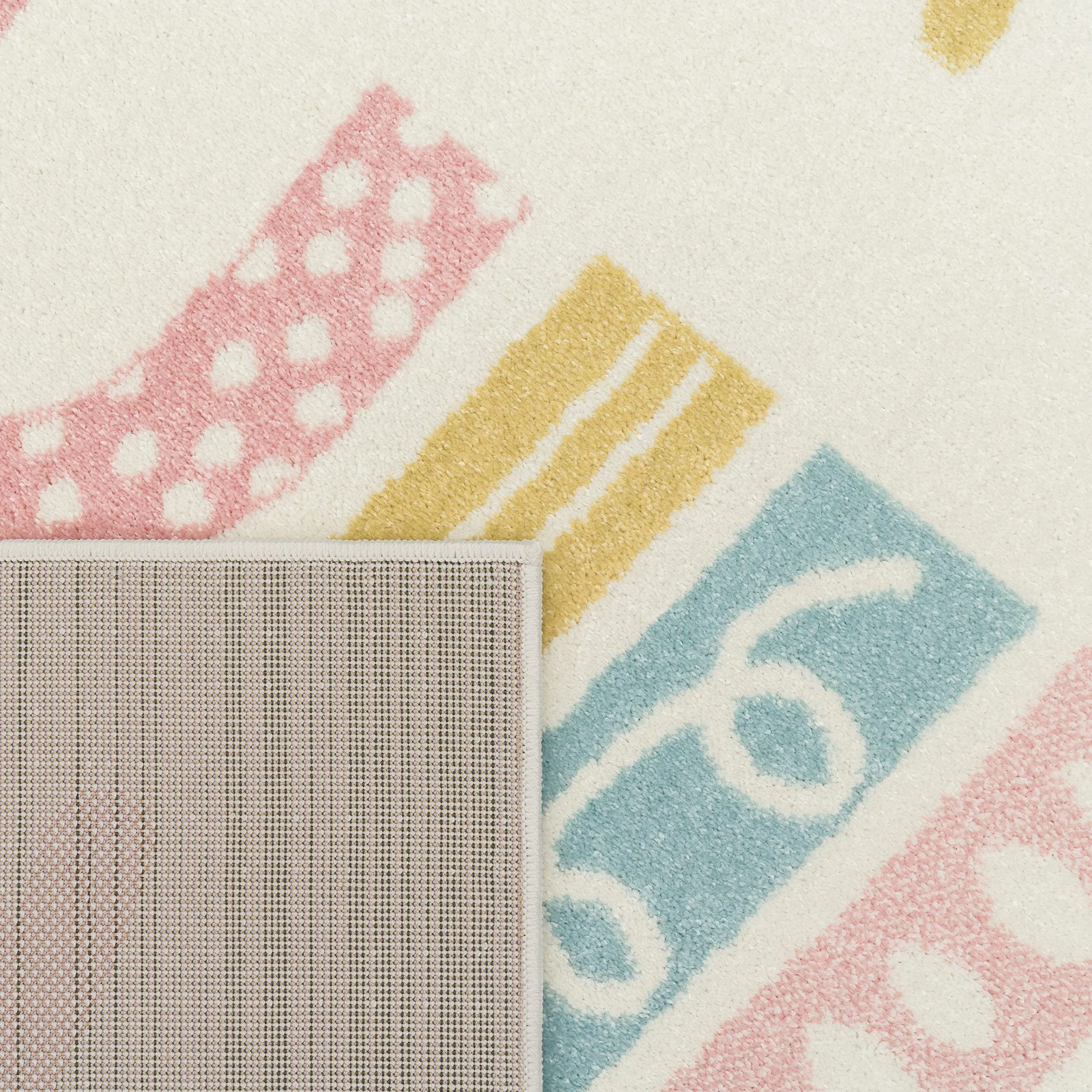 Tapis pour Enfant Paco Home 160x220 cm Crème Motifs Chambre Fille Garçon