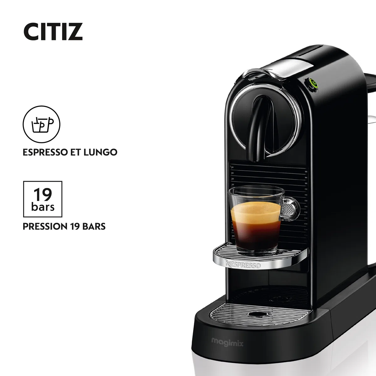 Magimix Nespresso 11315 Citiz noir M195