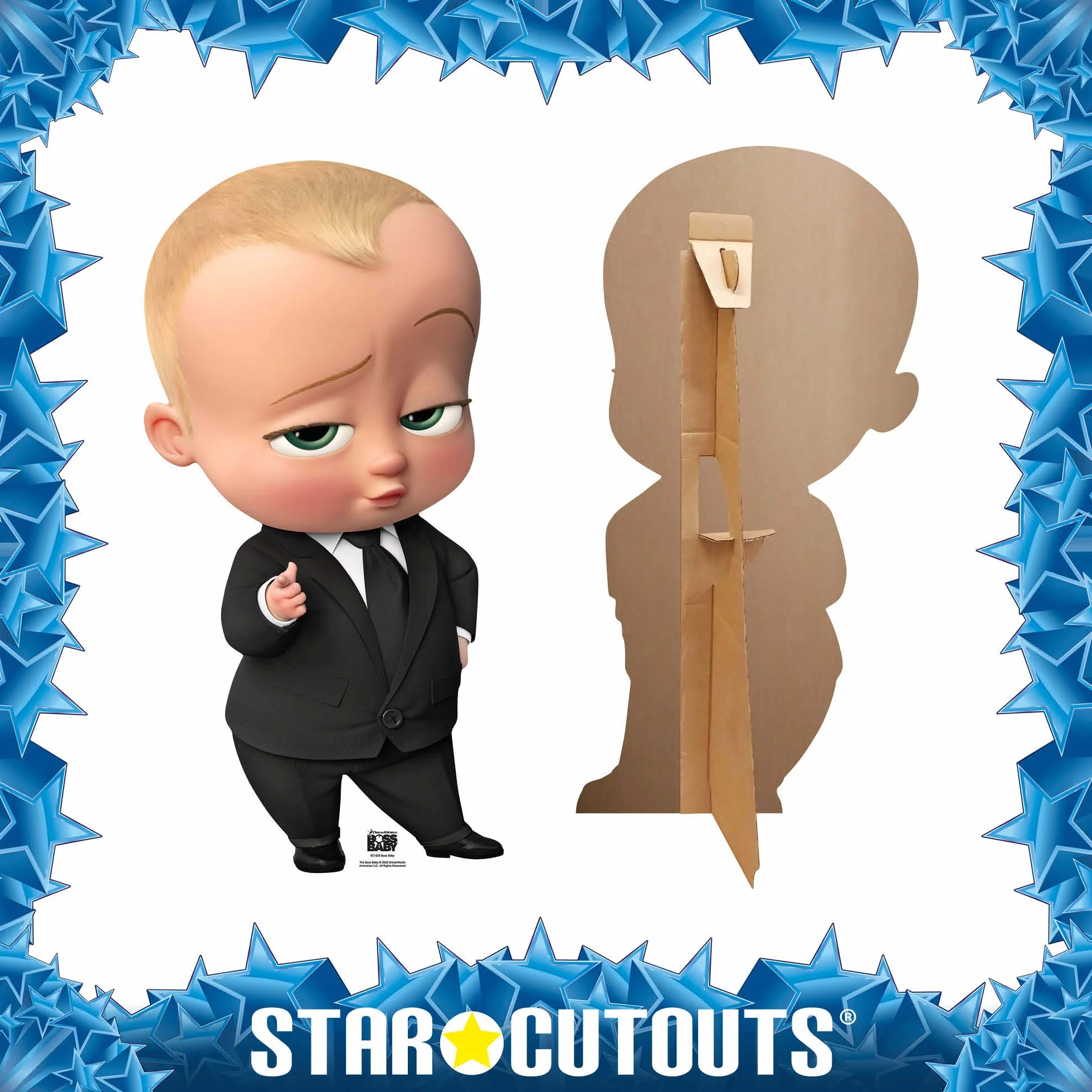 Boss Baby Grande découpe en carton pour fans anniversaires fêtes
