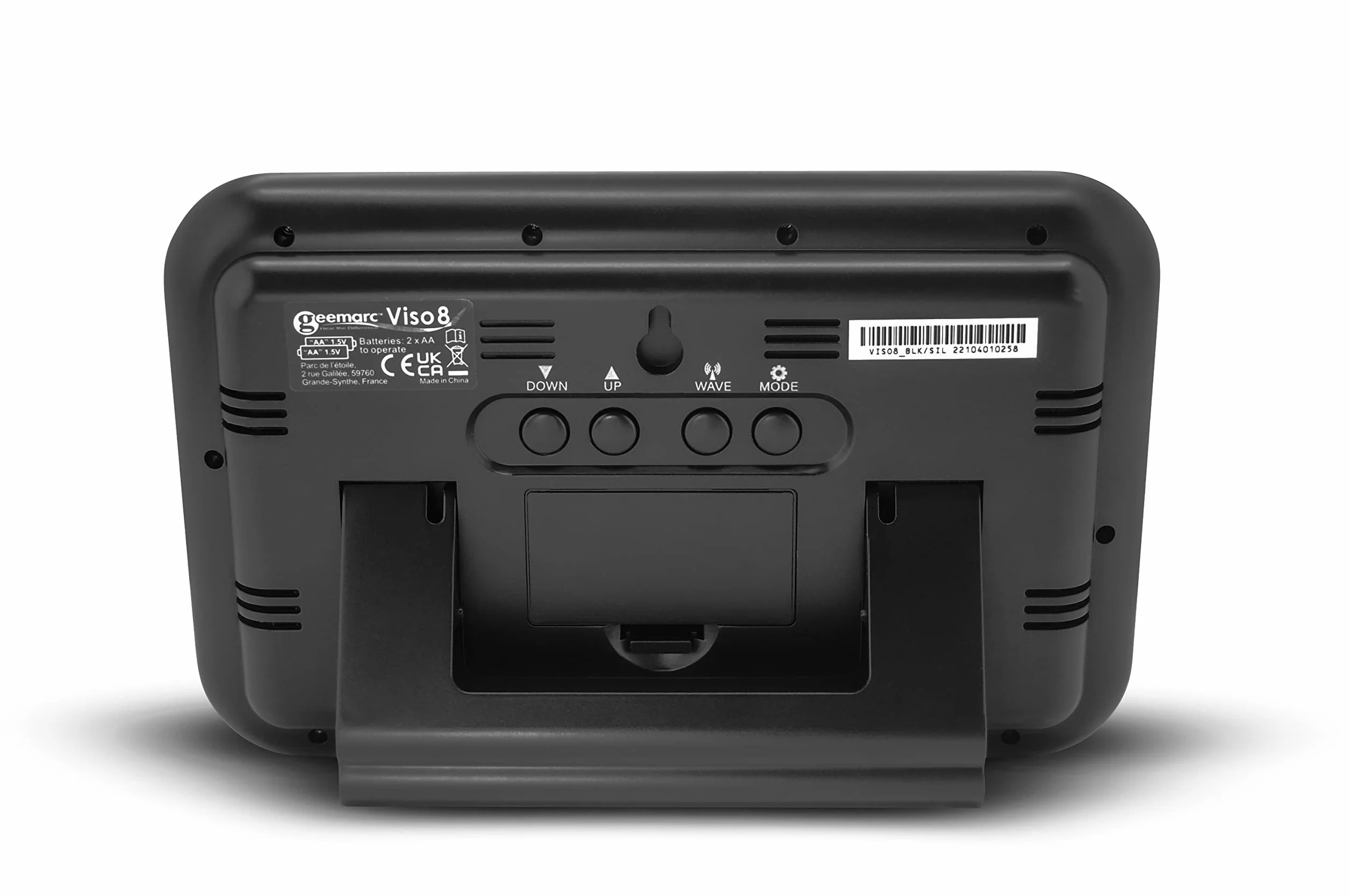 Geemarc La Viso8 Horloge Calendrier Réglage Automatique Grands Caractères sans Rétroéclairage